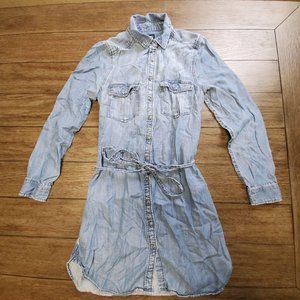 American Eagle long shirt/dress size XS blue color